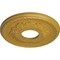 Ekena Millwork Palmetto Ceiling Medallion (Fits Canopies up to 4 7/8"), 12 1/8"OD x 3 1/2"ID x 1"P, Iridescent Gold CM12PMIGS - alternate 2